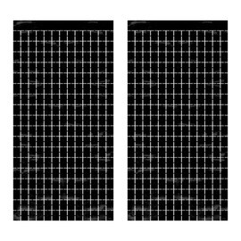 Beistle 2 Piece Metallic Plastic Square Fringed Photo Backdrop Curtains for Birthday Party, Wedding Reception, Graduation Celebration, Baby Theme, Bridal Shower Decorations
