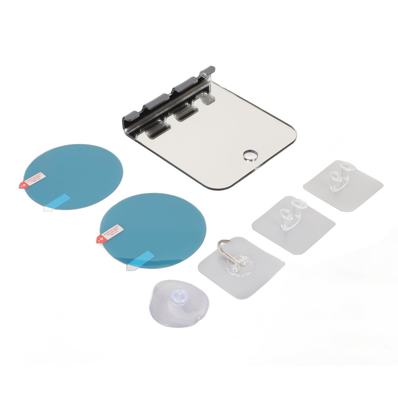 Anti Fog Shower Mirror Fogless Bathroom Shave Mirror Acrylic Shatterproof