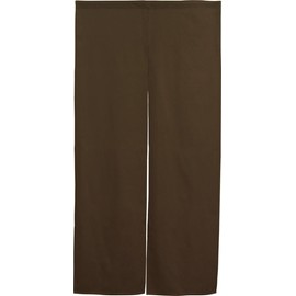 Noren Workshop 21871 Noren Cotton Solid Color Narrow Width Thick Stores Restaurants Width 23.6 x Length 47.2 inches (60 cm) x Length 47.2 inches (120 cm) Katsuragi Brown