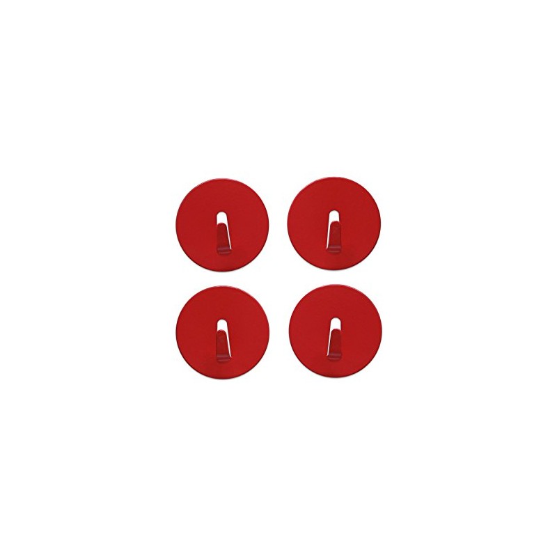 Three by Three Spot On! Mini Magnet Hook, Red