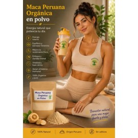 Maca Peruana En Polvo Amarilla - 100g Premium - Complejo B