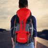 50L Waterproof Bag Camping Climbing Outdoor Travel Hiking Backpack Red