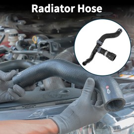 A ABSOPRO Radiator Hose Heater Hose No.7P0121070K for Volkswagen Touareg 2012-2017 Black Iron,Rubber 1 Pc Coolant Pipe Good Sealing