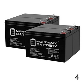 Mighty Max Battery 12V 8Ah SLA Battery for 12 Volt Mighty Wheelz 4x4-4 Pack Brand Product
