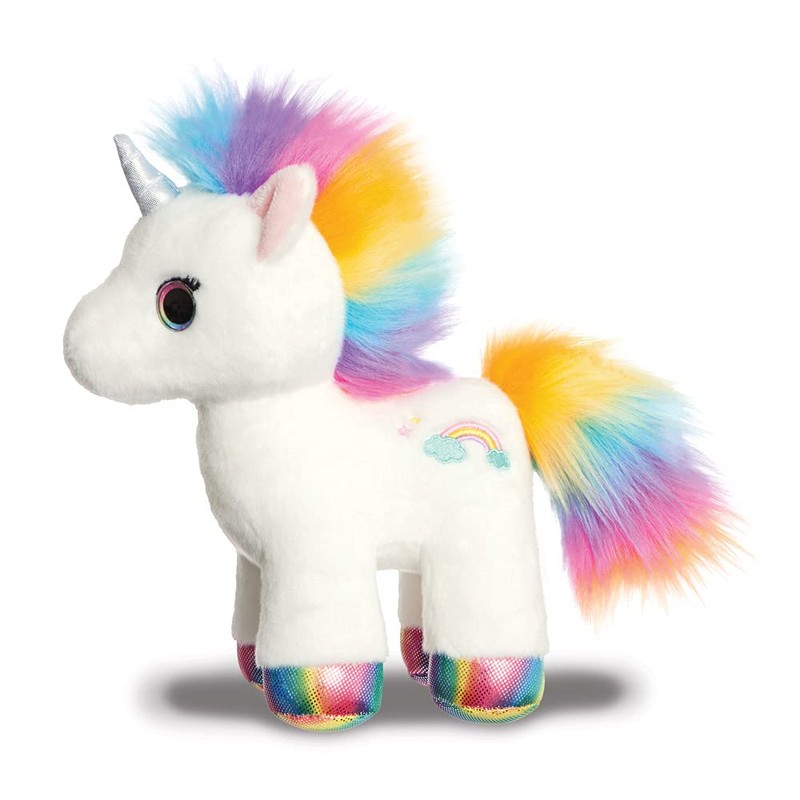 Aurora, Sparkle Tales 61415 12" Eldora Unicorn Plush Toy White