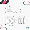 KOTARBAU® Set of 2 Furniture Locks for Screw-On Furniture Doors