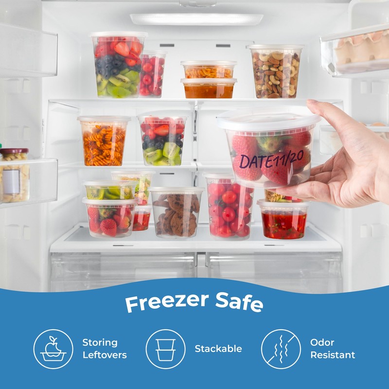 Fit Meal Prep 36 Pack 8 16 32 oz Deli