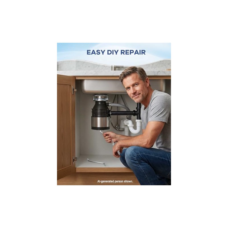 Garbage Disposal Wrench, Upgrade Steel Allen Wrench Tool with Extended