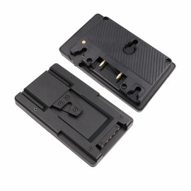 HangTon Gold Mount Battery Mounting Plate Adapter Converter to V-Lock V Mount Plate D-tap for Anton-Bauer IDX Sony ARRI RED Camera S-GP-A Charge