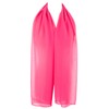 Hat To Socks Chiffon Scarf Sheer Wrap for Women (Fuchsia)