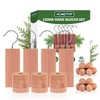 ACMETOP 46 Pack Cedar Hang Ups, 6 Rectangular Cedar Blocks