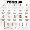 407pcs Brass Threaded Inserts for 3D Printing, M2 M2.5 M3