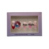 Fast Nails Press On Nails- 24 Pieces Glossy Red Pink