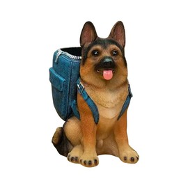 Giilayky Cute Dog Pen Holder Makeup Brush Holder Storage Box Office Supplies Pen Holder Storage Box Office Organization 1Pcs