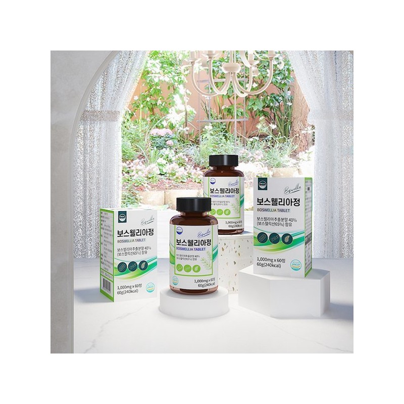 Welliz 웰리즈 보스웰리아정 1000mg x 60정 3개 6개월분 Welliz Boswellia