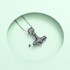 VCCWYQK Mjolnir Thor Hammer Cremation Jewellery for Ashes for Women