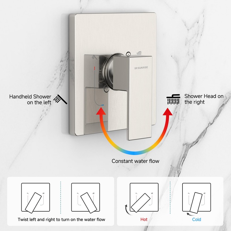 SR SUN RISE Shower Faucet Set & System - 12