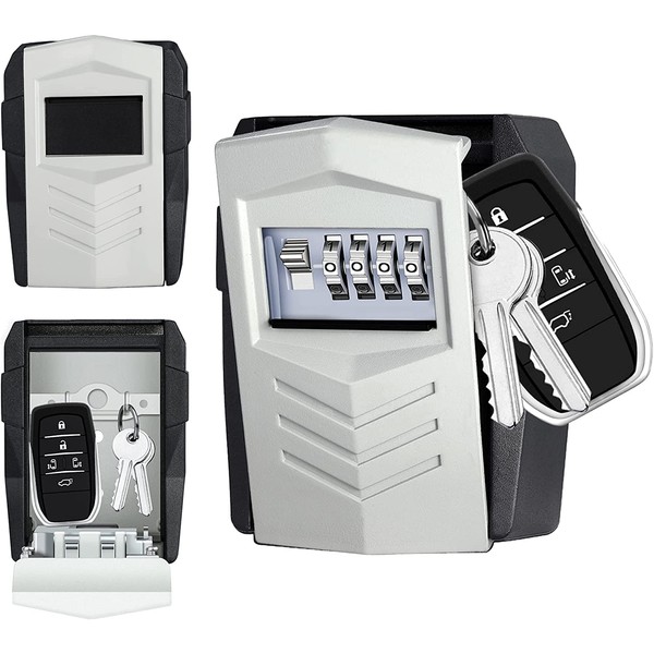 ZHEGE Key Safe, Key Cabinet with Number Code with Key