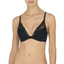 NATORI Women's Feathers Luxe Contour Underwire Bra (Black, 36D)