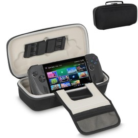 Growalleter Tasche für ASUS ROG Ally X Handheld-Spielkonsole und Zubehör, ROG Ally X Reiseschutzhülle/Koffer/Case für ROG Ally X - Nur Hülle (Schwarz)