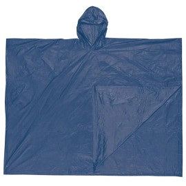 R3 Safety MCR O43 Schooner Poncho .10mm PVC disposable w/ attached hood 52x80 BLUE