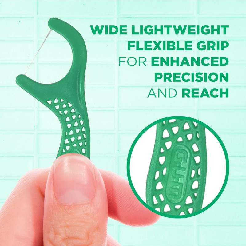 GUM Professional Clean Floss Picks - Extra Strong Shred-Resistant Floss,