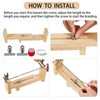 Burbell 2 Pcs Wood Bracelet Jig, Adjustable Paracord Jig Bracelet