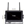 iPoster 7" Quad Car Monitor DVR Record Digital Wireless Backup