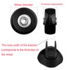 Ashuxxn Pack of 4 Luggage Replacement Wheels Rubber Replacement Wheels