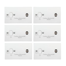 Kidde Carbon Monoxide Detector, Battery Powered CO Alarm with LEDs, Test-Reset Button, Low Battery Indicator, Portable, 6 Pack