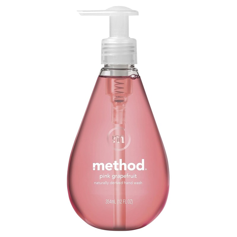 Method Gel Hand Soap, Pink Grapefruit, 12 oz Packaging May