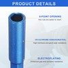 sourcing map 5pcs Nut Driver 7mm Hex Drive Socket CR-V