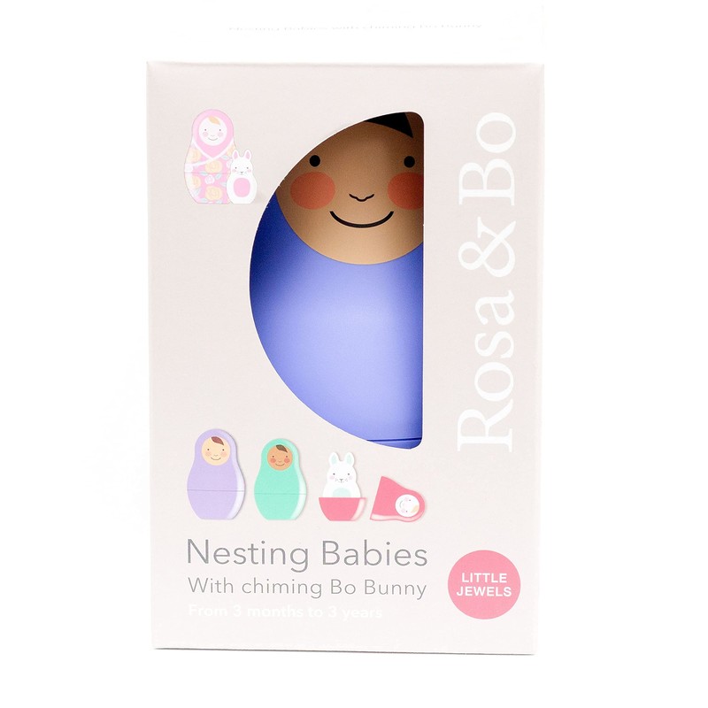 Rosa & Bo Little Jewels Nesting Babies with Chiming Rattle
