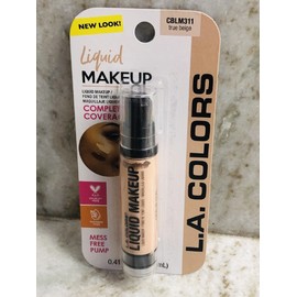 L.A.Colors-Compleate Coverage Mess Free Pump CBLM311 True Beige Liquid Makeup