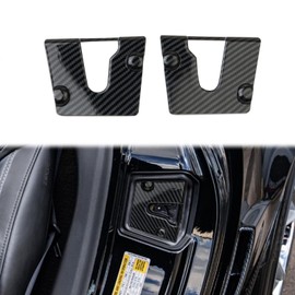 Fewshaw Carbon Fiber Style Door Lock Cover Buckle Protection Decor for 2005-2013 Chevy Corvette C6