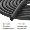 sourcing map Foam Rubber Weather Seal Strip, 5mm(0.20") Diameter x