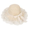 Straw Hat Girls Summer Beach Hat Anti UV Straw Hat