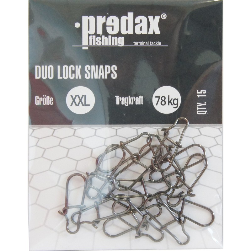 Predax Duo Lock Snap 15 Snaps Size XL 63 kg