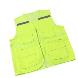 Chaleco de Seguridad de Alta Visibilidad con Tiras Reflectantes, Malla Transpirable Impermeable para Viajes Nocturnos en el Sitio de Construcción (2XL)
