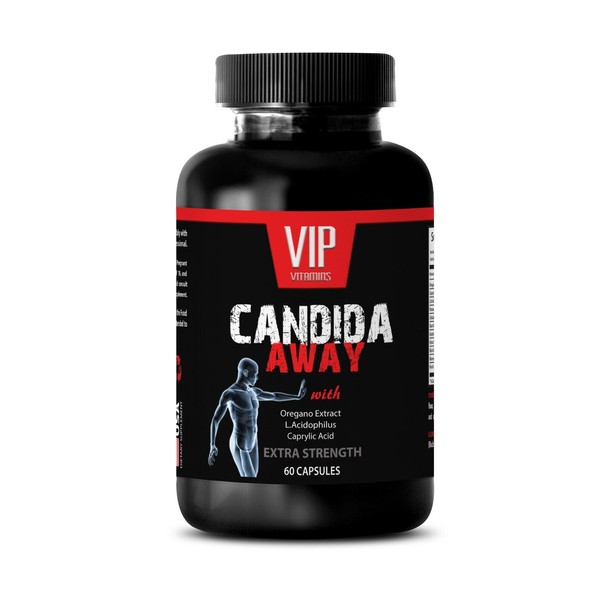 Detox Pills for Body Cleanse - CANDIDA AWAY - supplement 1 Bottle 60 Capsules