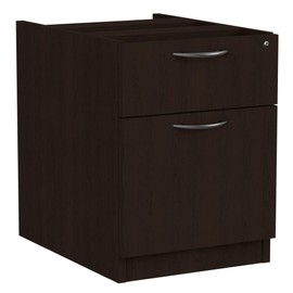 Alera ALEVA552222ES 15.63 in. x 20.5 in. x 19.25 in. Valencia Series 2-Drawer Hanging File Pedestal - Espresso