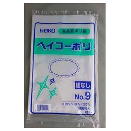 PE Standard Bag (heiko-pori) No. 9 15 cm X/25 cm 100 Pieces