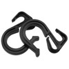 Dsjnf Elastic Rope Hook Cargo net Hook Black Bungee Rope