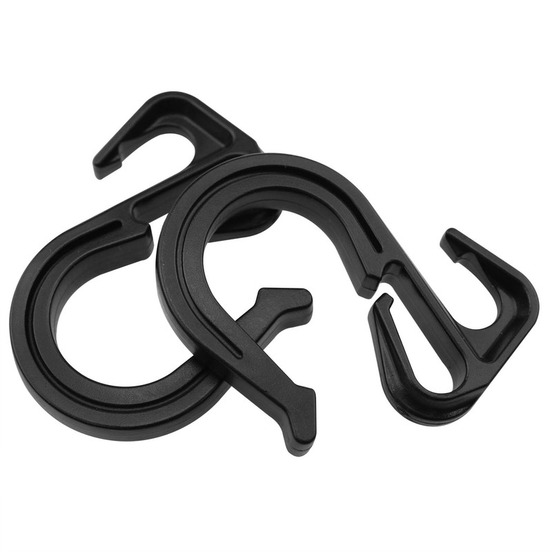Dsjnf Elastic Rope Hook Cargo net Hook Black Bungee Rope