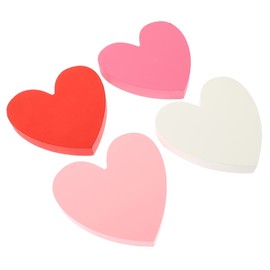 KOMBIUDA 4pcs Rustic Wooden Heart Table Decor for Valentine's Day Romantic Home Ornaments for Holiday Decorations and Wedding Parties