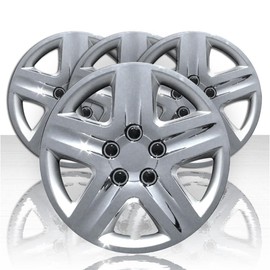 Upgrade Your Auto Set of Four 16' Chrome Hubcap Wheel Covers for Chevy Impala 2006-2011 (Push-on)