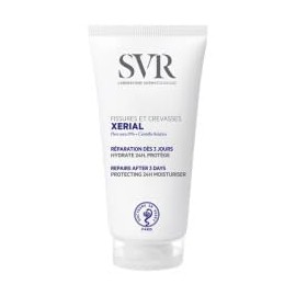 SVR XERIAL Cracked Foot Cream for Split Heels and Damaged, Sore, Hard-Working Skin, Protecting 24hr Moisturiser, Repairs Fissures in 3 Days, 50ml