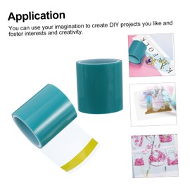 Operitacx 2 Rolls Crystal Epoxy Tape Sticky Paper Tape Jewellery Making Accessories Wide Craft Tape UV Resin Lamp Tool for Jewellery Making Tape Wall Hanging Pet