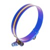 Kyostar 3.5" T-Bolt Hose Clamp Adjustable Stainless Steel Titanium Blue