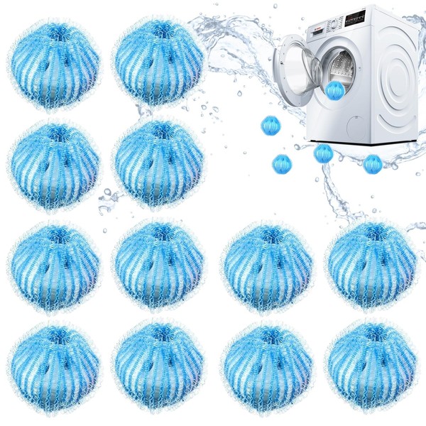 Pack of 12 Pet Hair Remover Washing Machine, Lint Balls